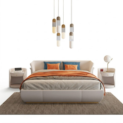 Bed cushion design luxury double beds bedroom 180x200cm new