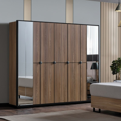 Wardrobe Cabinets Closet Design Wood 246 cm Modern Furniture New