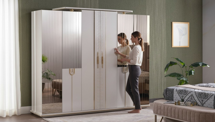 Wardrobe design luxury closet modern style cabinets bedroom furniture new