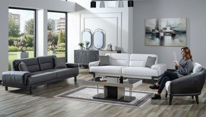 Sofa set 3+3+1 seater textile modern complete armchair sofa 3 seater luxury