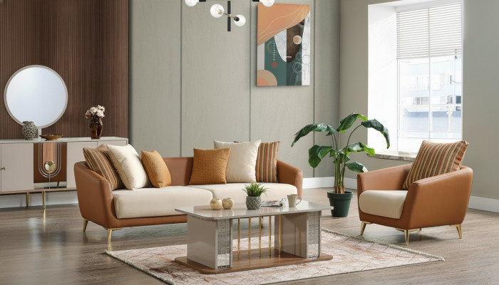 Luxury sofa set living room sofa set sofa combination 3+1+coffee table modern new