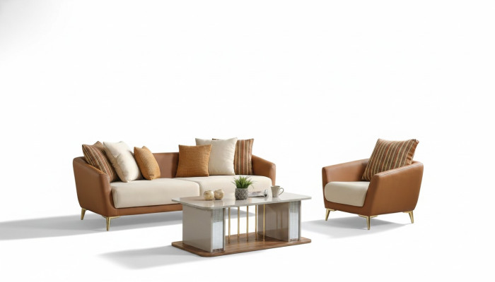 Luxury sofa set living room sofa set sofa combination 3+1+coffee table modern new