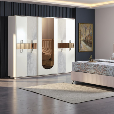 Wardrobe Scrank Luxurious Bedroom Furniture Cabinets Wood