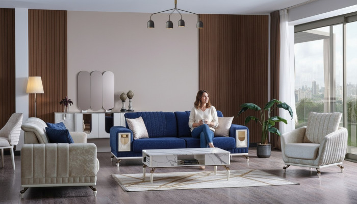 Sofa set 3+3+1 seater furniture luxury set sofa suite modern set new 3-piece