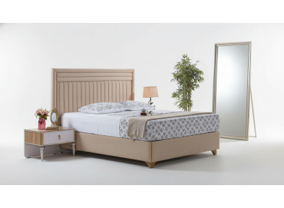 Modern bedroom set bed + 2x bedside tables design furniture 3 pcs. New EU