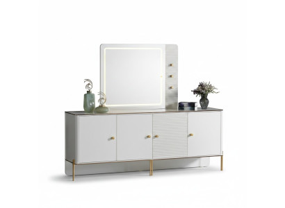 Sideboard Dresser Luxury Set Cabinet Wood Cabinets Modern