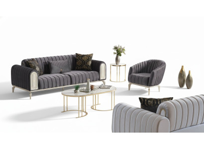 Sofa set 3+1 seater armchair suite modern relax chair furniture gray