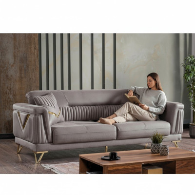 Sofa Couch Upholstery 3-Seater Fabric Sofas Couches Living Room Luxury Sofa 3-Seater