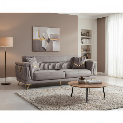 Sofa Couch Upholstery 3-Seater Fabric Sofas Couches Living Room Luxury Sofa 3-Seater