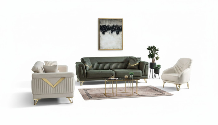 Modern Living Room Design Set Sofa Suite 3+3+1 Living Room Furniture Set