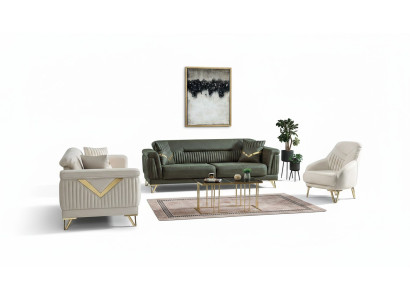 Modern Living Room Design Set Sofa Suite 3+3+1 Living Room Furniture Set