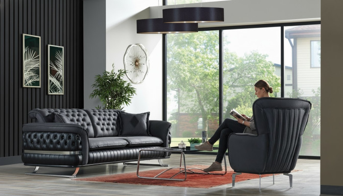 Sofa set 3+1 seater armchair set Chesterfield relax armchair furniture new