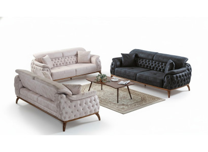 Sofa set 3+3+1 seater modern relax armchair Chesterfield modern style 3-piece new