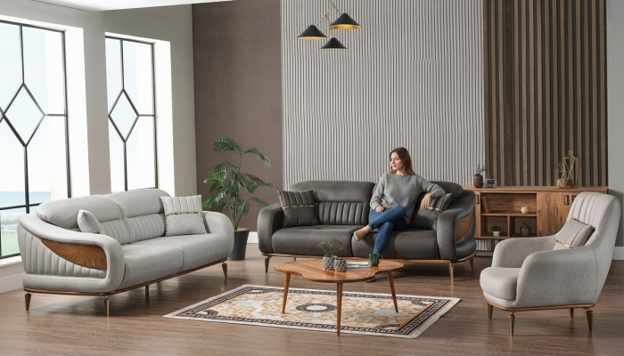 Sofa set 3+3+1 seater modern relax armchair modern style 3-piece luxury living room new