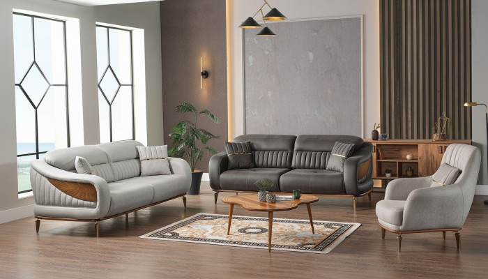 Sofa set 3+3+1 seater modern relax armchair modern style 3-piece luxury living room new