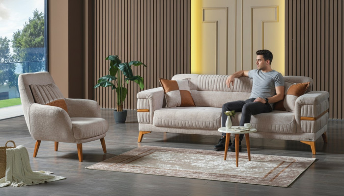 Sofa set 3+1 seater modern recliner chair modern style 2pc luxury living room