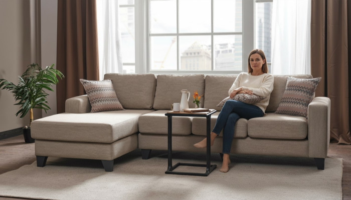 Living landscape corner sofa L-shaped couch seat upholstery sofa luxury furniture sofas modern new