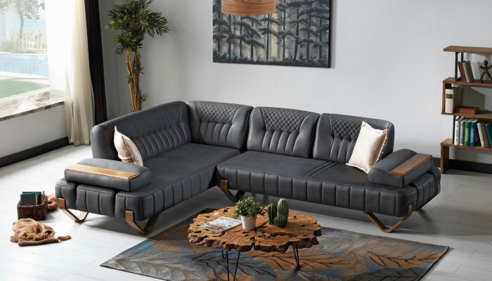L-shaped corner sofa fabric corner couch sofa upholstery premium couch L-shape modern new