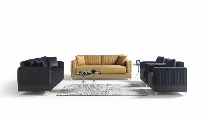 Sofa set 3+2+1+1 seater textile modern complete armchair sofa 3 seater luxury