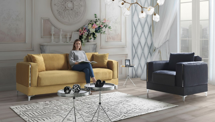 3+1 Seater Sofa Set Modern Relax Armchair Modern Style 2-Piece Luxury New Living Room New
