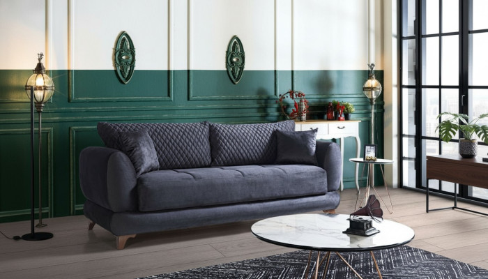 Three-seater couch with sleep function sofa bed folding couch textile sofas couches