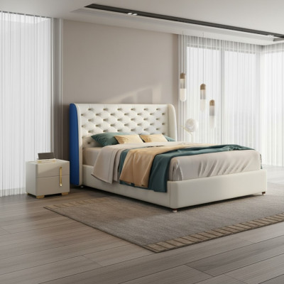 Bedroom furniture designer bed bed frame double beds elegance wood