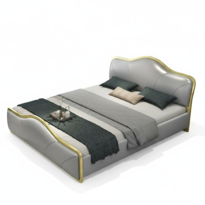 Bedroom bed upholstery design luxury double hotel beds wooden furniture