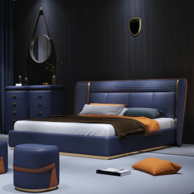 Luxury bedroom bed upholstery design luxury double beds hotel furniture