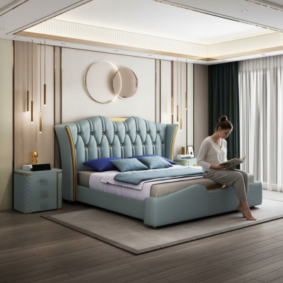Bed, beds, double, hotel, luxury, stainless steel, modern, designer, bedroom