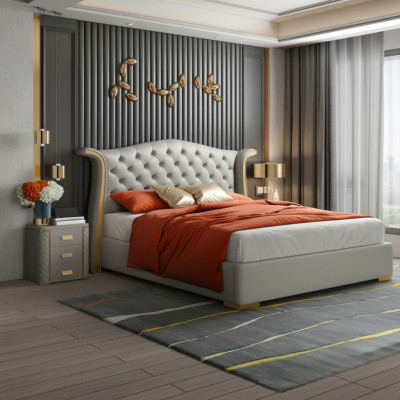 Chesterfield Double Bed Bedroom Upholstery Luxury Beds 180x200cm