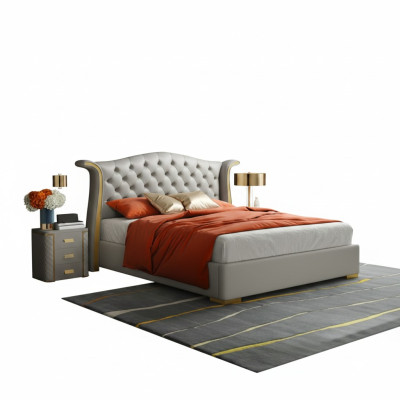 Chesterfield Double Bed Bedroom Upholstery Luxury Beds 180x200cm