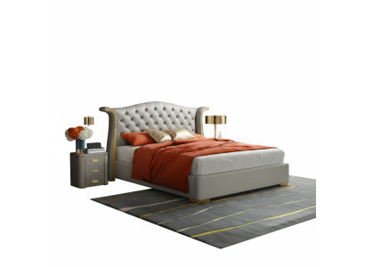 Chesterfield Double Bed Bedroom Upholstery Luxury Beds 180x200cm