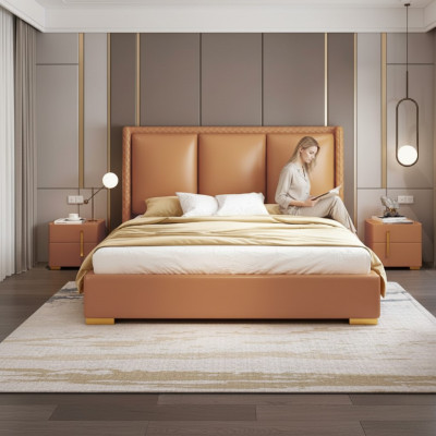 Double bed bedroom bed luxury furniture double bed hotel furnishings