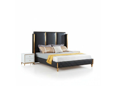 Bed cushion design luxury double hotel beds marital sleeping room 180x200cm