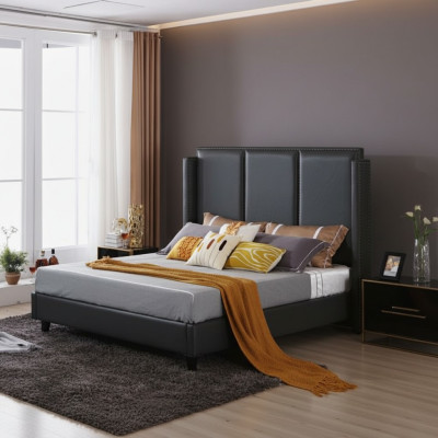 Designer double bed hotel luxury bedroom 180x200cm beds