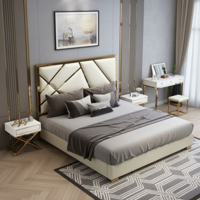 Bed Pillow Design Luxury Double Hotel Beds Bedroom 180x200 cm