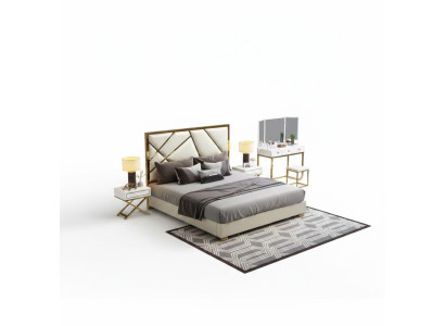 Bed Pillow Design Luxury Double Hotel Beds Bedroom 180x200 cm
