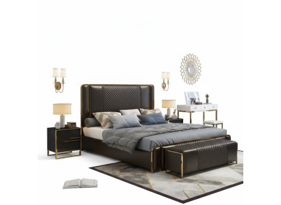 Bed, double bed, beds, furniture, furnishings, bedroom, luxury, design