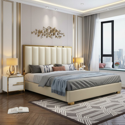 Bed Pillow Design Luxury Double Hotel Beds 180x200cm Bedroom