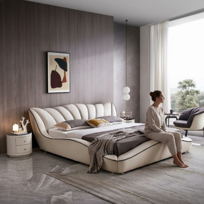Modern design bed double luxury modern hotel beds sleep room