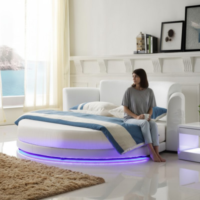 Bed Round Beds Double Luxury Bedroom Furniture Round Hotel Frame New