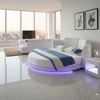 Bed Round Beds Double Luxury Bedroom Furniture Round Hotel Frame New
