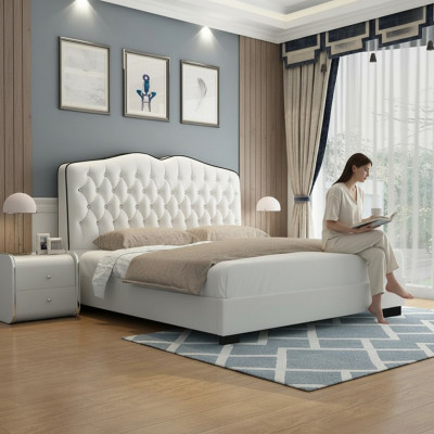 Chesterfield bed upholstered bed double bed beds designer luxury bed new