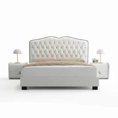 Chesterfield bed upholstered bed double bed beds designer luxury bed new