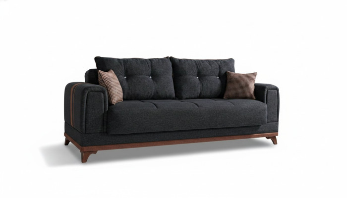 Luxury living room sofa 3-seater relax sofa modern 230 cm luxury black