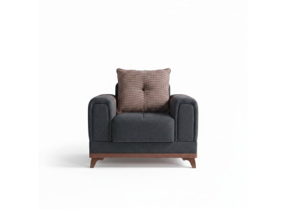 Design seating luxury armchair relax textile with stainless steel armchair relaxing armchair modern