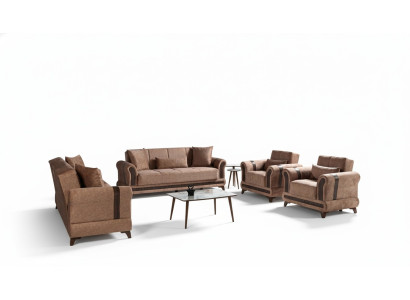 Sofa set 3+2+1+1 seating living room set textile sofa armchair sofa bed
