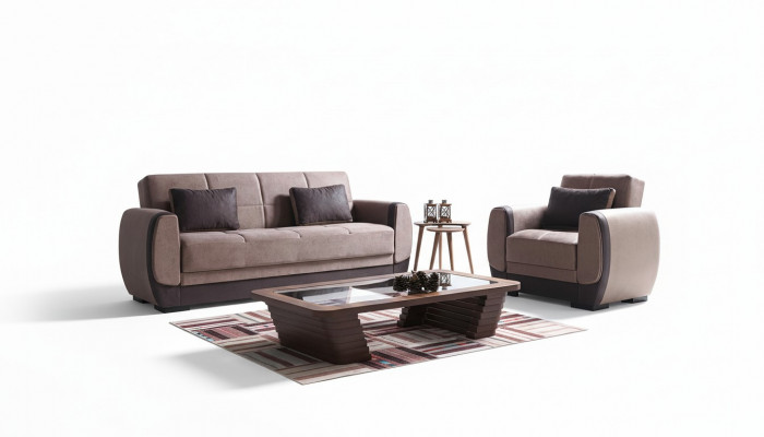 Sofa set 3+1 seater textile wood sofa 3 seater modern armchair new complete new set