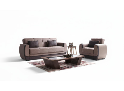 Sofa set 3+1 seater textile wood sofa 3 seater modern armchair new complete new set