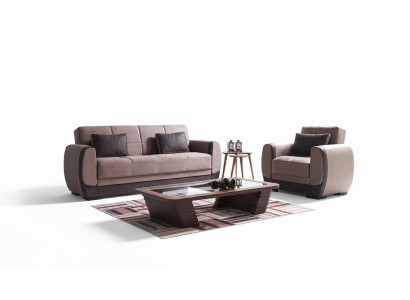 Sofa set 3+1 seater textile wood sofa 3 seater modern armchair new complete new set